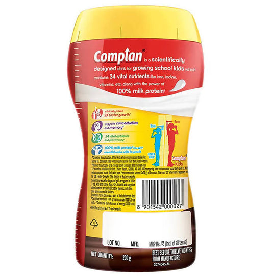 Complan Nutrition and Health Drink Royale Chocolate Jar - Flavourful Nutritious Drink, 100% Milk Protein, Improves Childrens Immune System