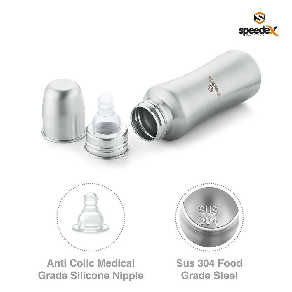 Speedex Stainless Steel Infant Baby Feeding Bottle - Distacart