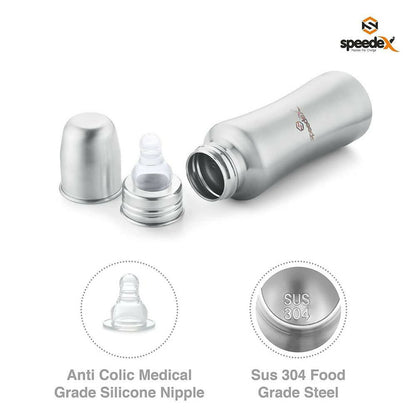 Speedex Stainless Steel Infant Baby Feeding Bottle - Distacart