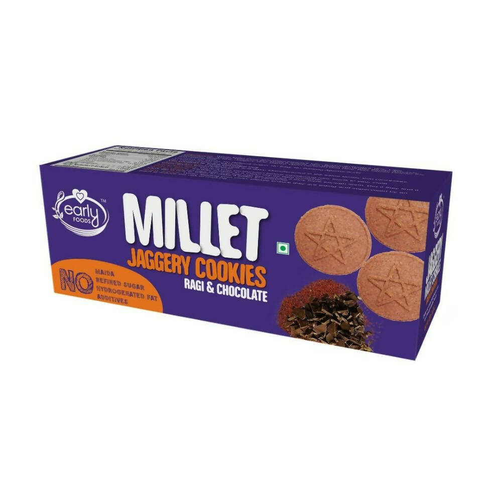 Early Foods Millet Ragi Choco Jaggery Cookies - diocart