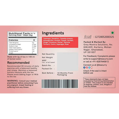 Teacurry Thigh Fat Tea Bags - diocart