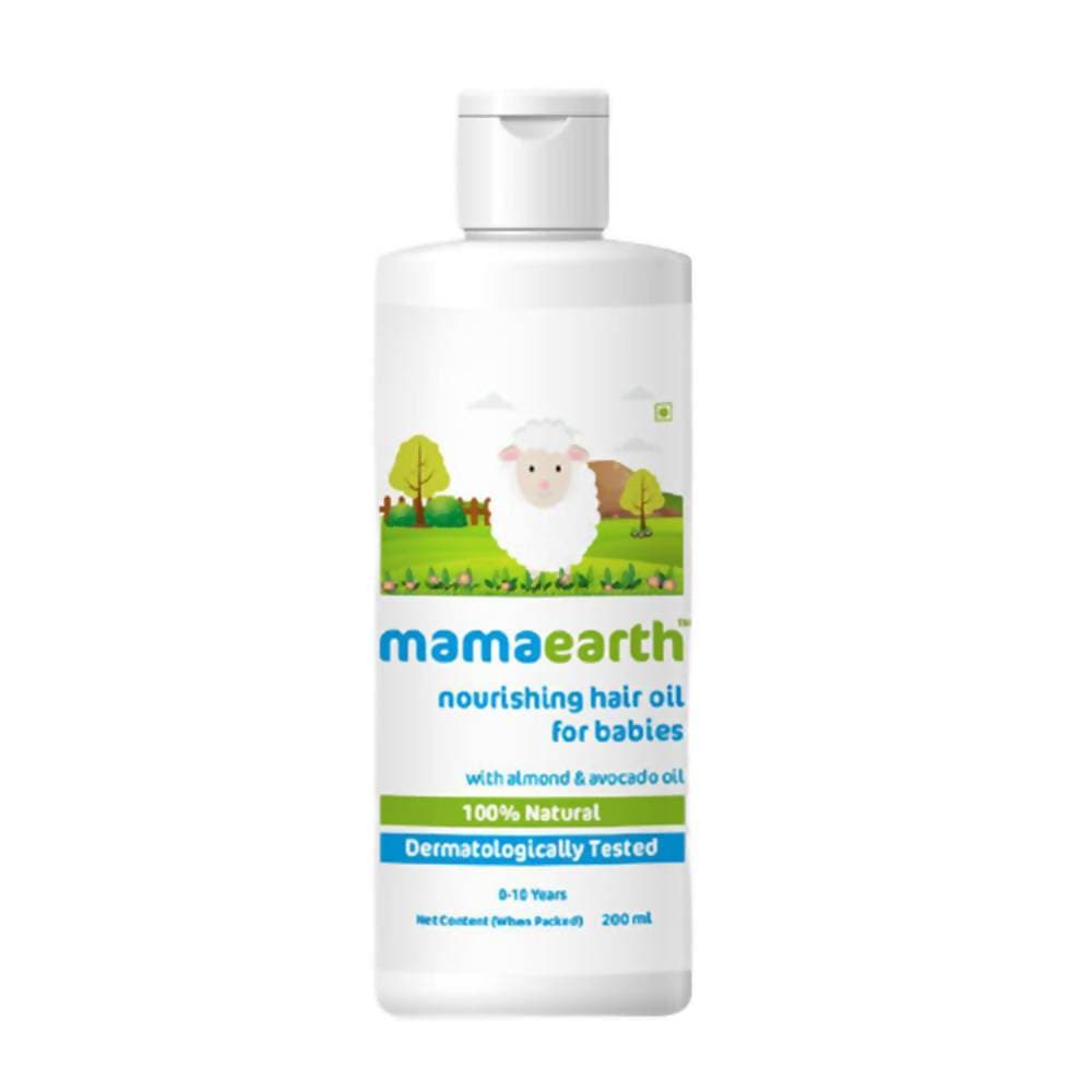 Mamaearth Nourishing Hair Oil For Babies For Repairs Dry Scalp & Stimulates New Hair Growth