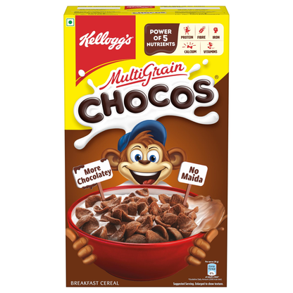 Kellogg's Chocos For Kids, Multigrain Energy, More Chocolatey, Kids Breakfast Cereal - Distacart