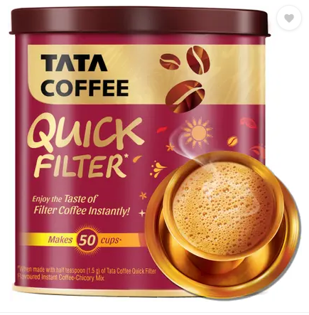 Tata Coffee Quick Filter Coffee Powder Tin - diocartcart