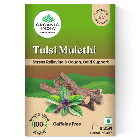 Organic India Tulsi Mulethi 25 Tea Bags - Distacart