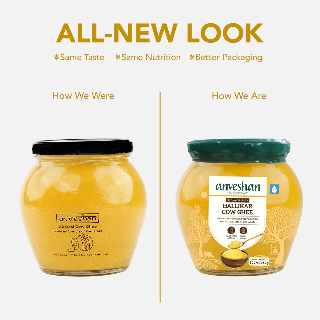 Anveshan A2 Desi Cow Ghee | Pure, Natural & Healthy Ghee | A2 Gir Cow Ghee