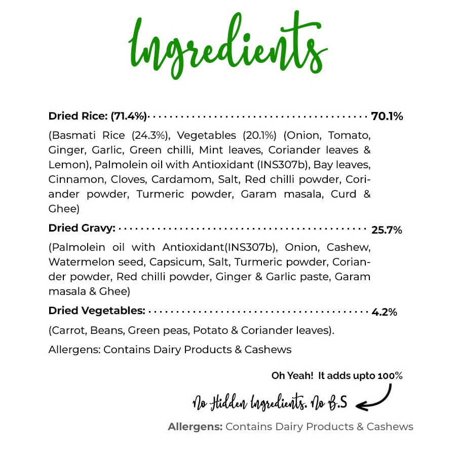 The Taste Company Special veg rice - Distacart