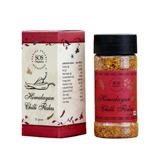SOS Organics Himalayan Chilli Flakes - Distacart