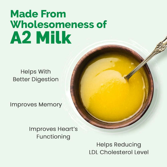 Auric A2 Bilona Desi Cow Ghee - Pure Brijwasi Ghee - Bilona Curd Churned - Distacart