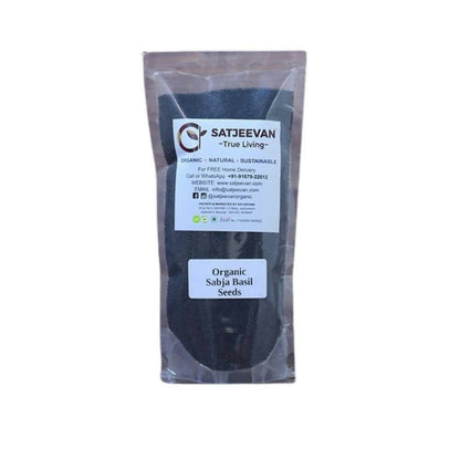 Satjeevan Organic Sabja Basil Seeds - Distacart