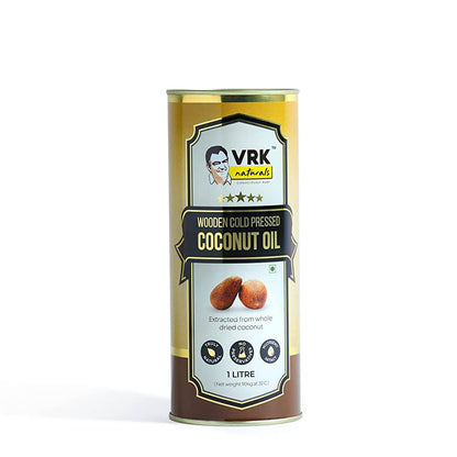 Vrk Naturals Wooden Cold Pressed Coconut Oil