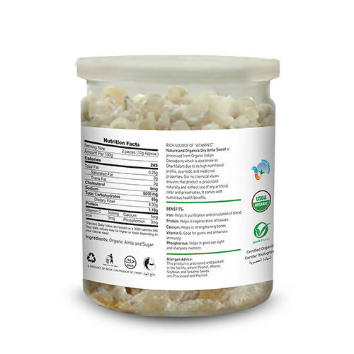 Nature Land Organics Dry Amla Candy Sweet