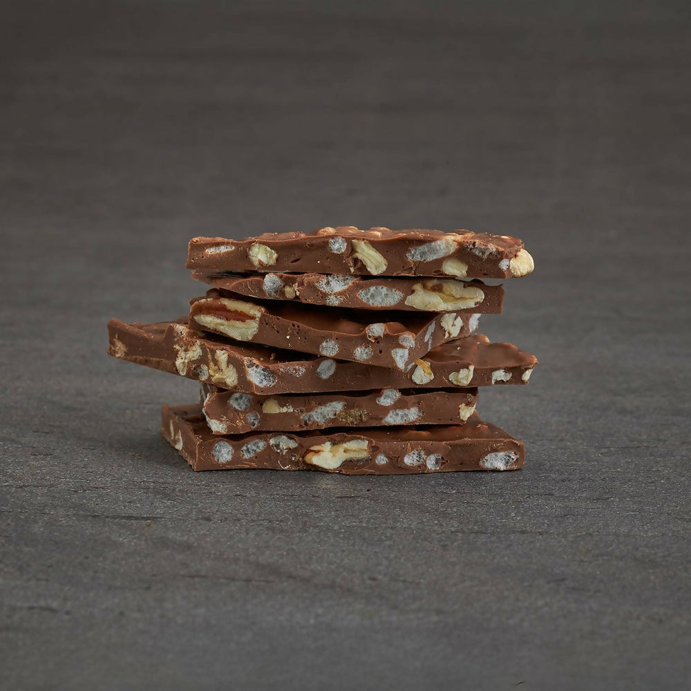 Smoor 35% Pecan and Puffed Rice Chocolate Barks