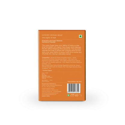 Forest Essentials Luxury Sugar Soap Lime Saffron & Oudh - Distacart