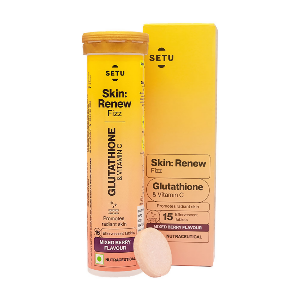 Setu Skin Renew Fizz Glutathione & Vitamin C Effervescent Tablets - Distacart