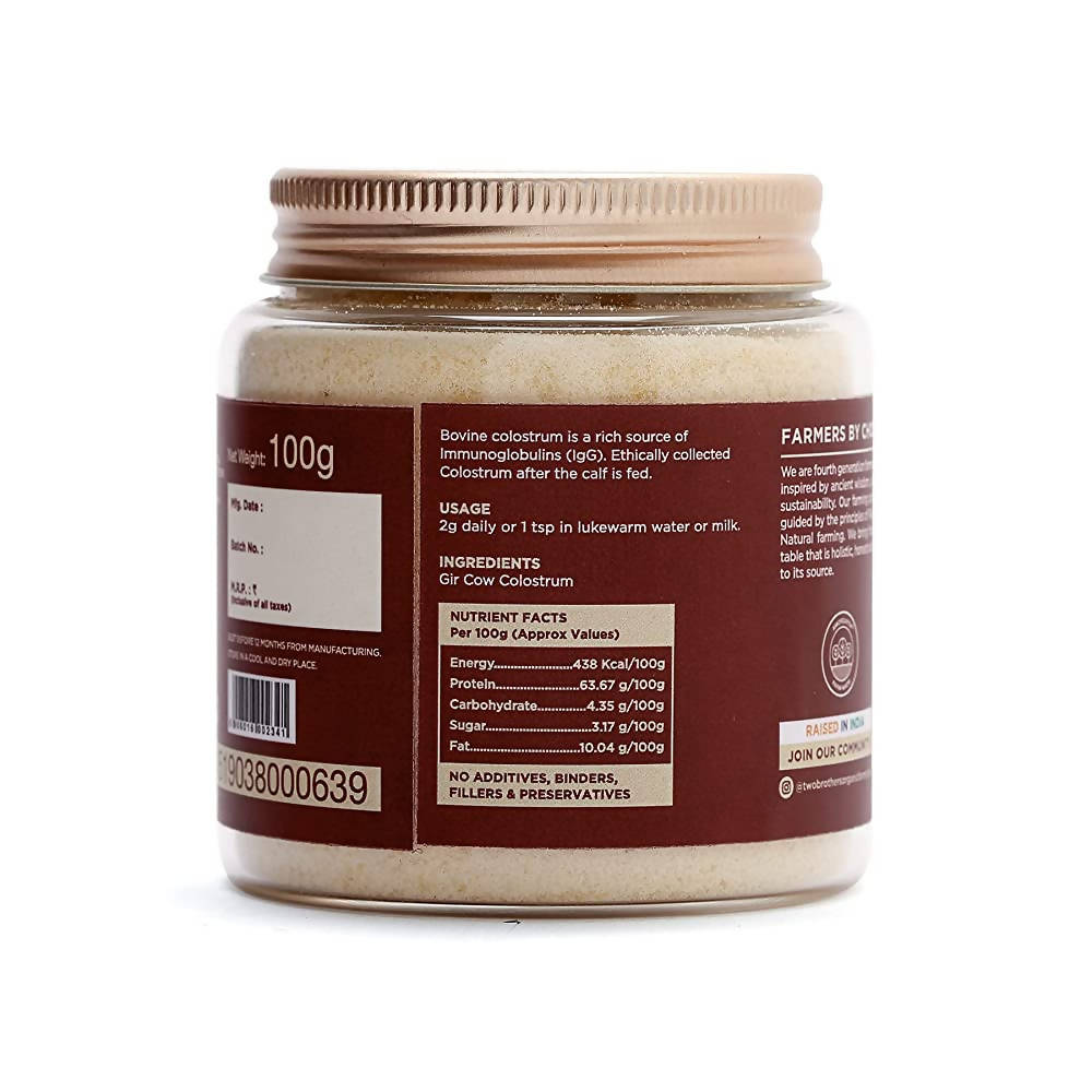 Two Brothers Organic Farms A2 Gir Cow Colostrum Powder