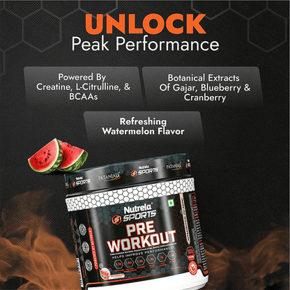 Patanjali Nutrela Sports Pre - Workout-(Watermelon)