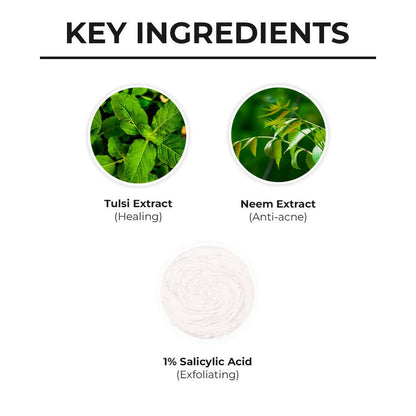 Dr. Sheth's Neem & Salicylic Acid Face Wash, Anti-Acne & Oil Control Face Cleanser