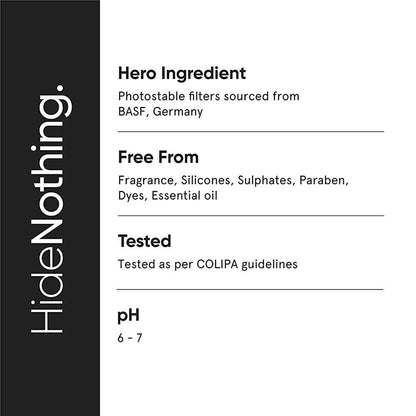 Minimalist Sunscreen SPF 60 PA ++++ For Sensitive Skin Broad Spectrum Sunscreen With Potent Antioxidants & Advanced Filters