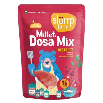 Slurrp Farm Spinach And Beetroot Millet Dosa Mix Combo