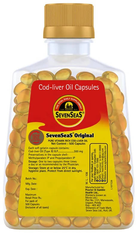 Seven Seas Original Cod-Liver Oil Capsules