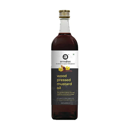 Anveshan Wood Pressed Black Mustard Oil
