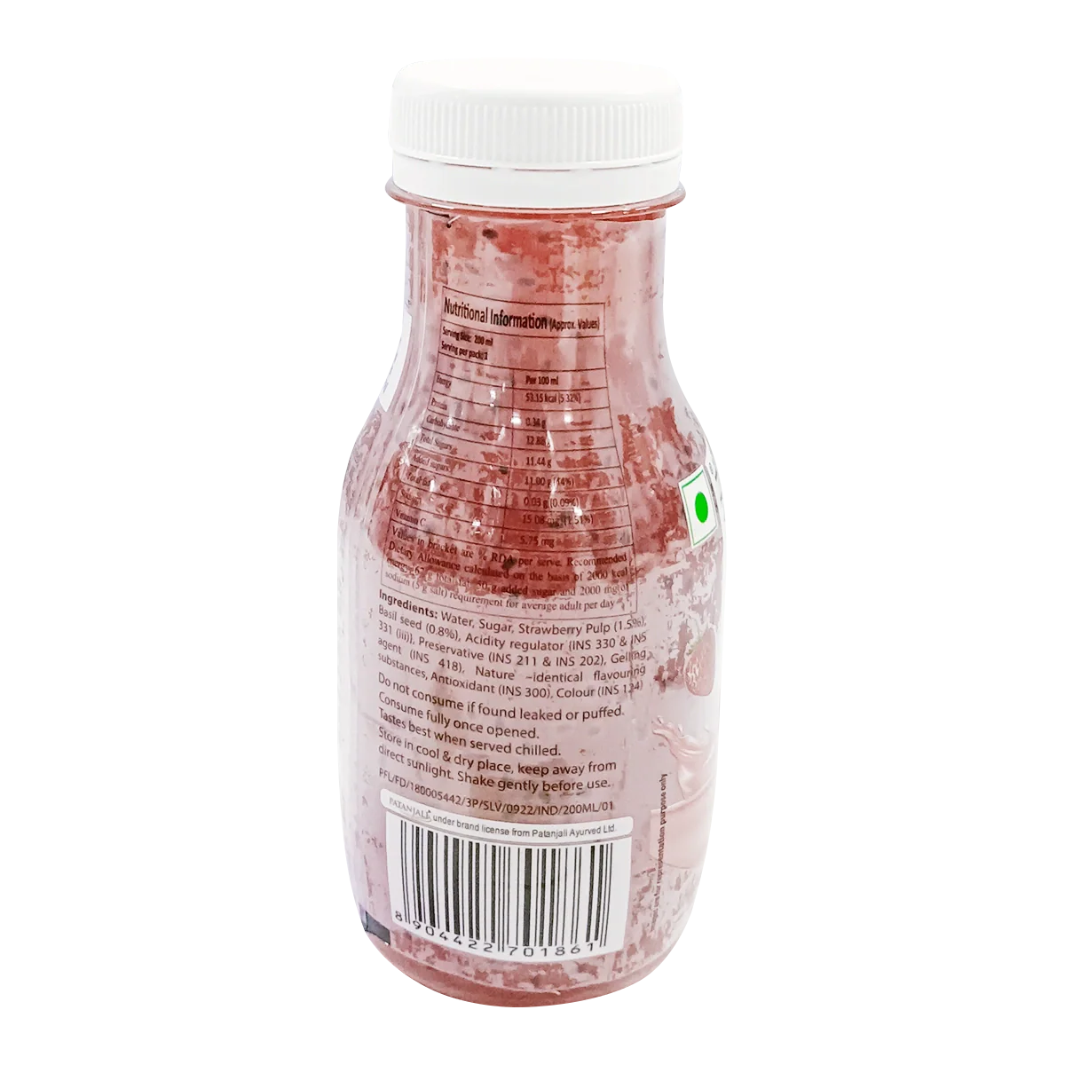 Patanjali Strawberry Basil Drink