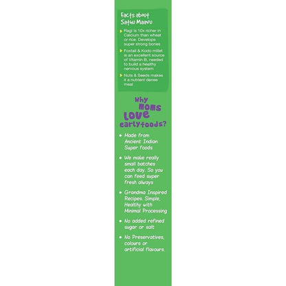 Early Foods Organic Sattu Maavu Porridge Mix