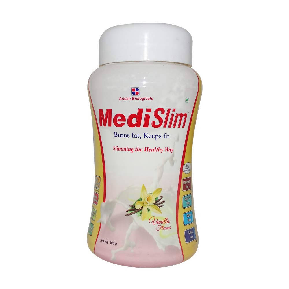 British Biologicals Medislim Powder Vanilla Flavour - Distacart