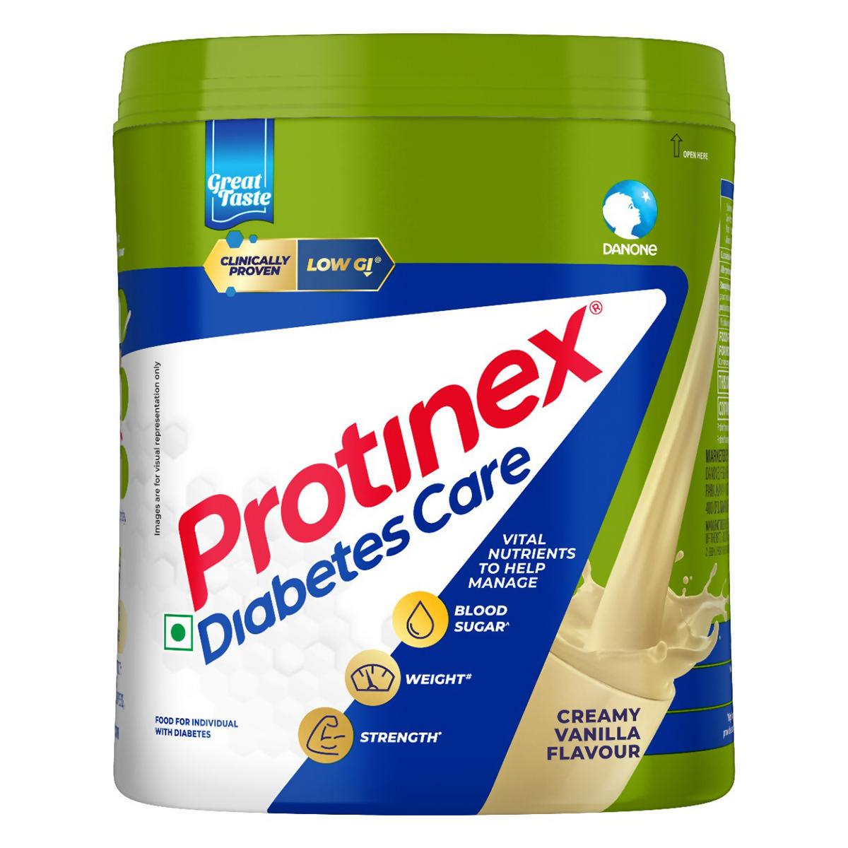 Protinex Diabetes Care Nutritional Drink Powder for Adults - Creamy Vanilla Flavor - diocart