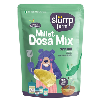 Slurrp Farm Spinach And Beetroot Millet Dosa Mix Combo
