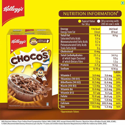 Kellogg's Chocos For Kids, Multigrain Energy, More Chocolatey, Kids Breakfast Cereal