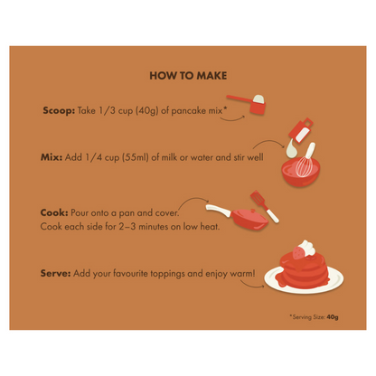 Cosmix no nonsense plant protein pancake mix Chocolate