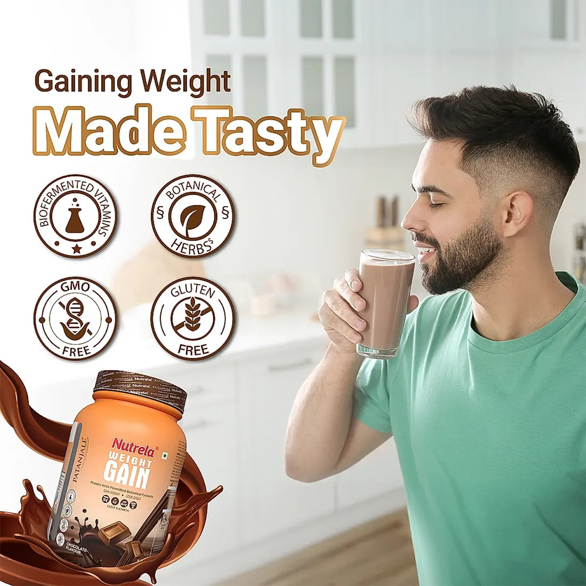Patanjali Nutrela Weight Gain Chocolate Flavour
