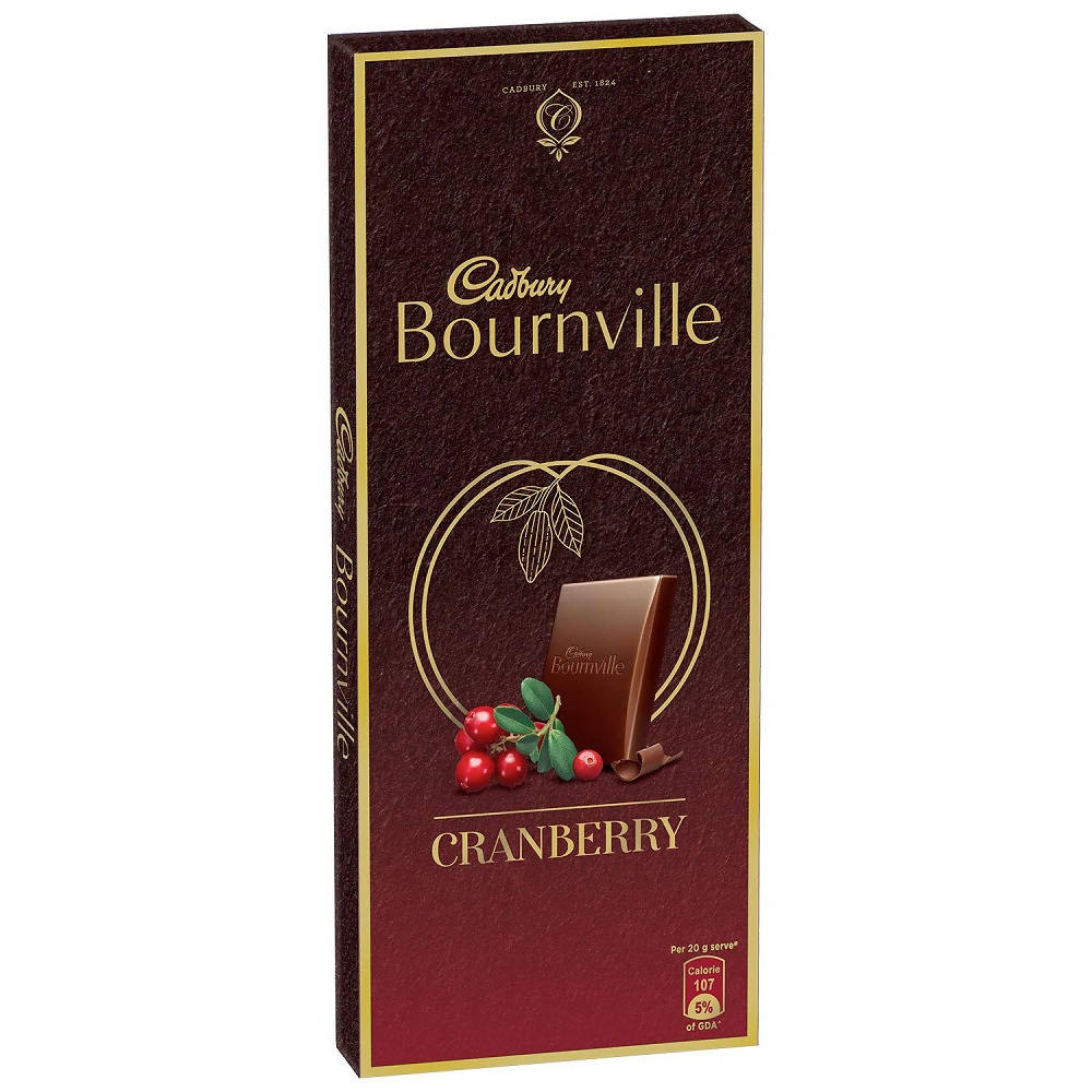 Cadbury Bournville Cranberry Dark Chocolate Bar - Distacart