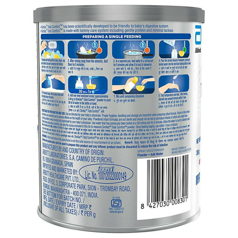 Similac Total Comfort Infant Formula Powder - Up to 6 Months - Distacart